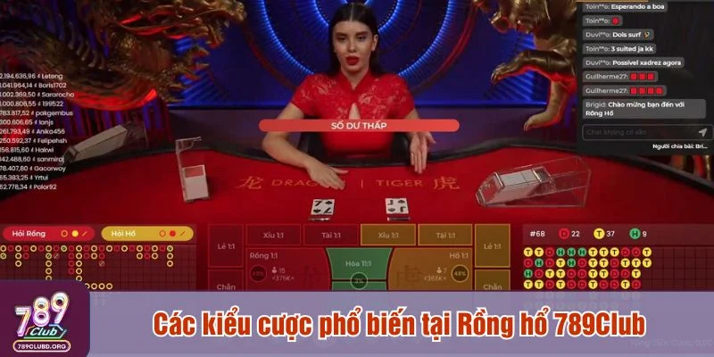 Sảnh Rồng hổ 789Club thường có thêm cược phụ