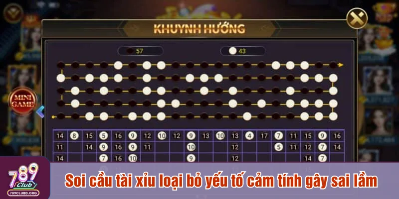 Soi cầu tài xỉu loại bỏ yếu tố cảm tính gây sai lầm